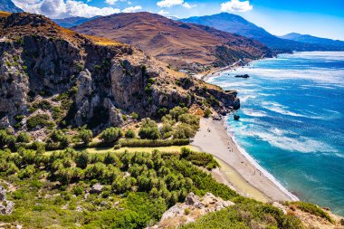 Yunanistan 'ın Girit bölgesinin Rethymno ilçesine bağlı Agios Vasilios belediyesine bağlı Preveli Plajı