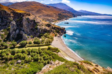 Yunanistan 'ın Girit bölgesinin Rethymno ilçesine bağlı Agios Vasilios belediyesine bağlı Preveli Plajı