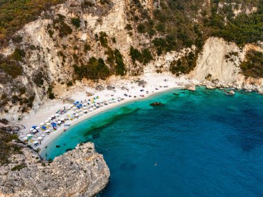 Agiofili Sahili, Lefkada kıyısı, Yunanistan 'ın İyon Adaları