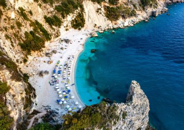 Agiofili Sahili, Lefkada kıyısı, Yunanistan 'ın İyon Adaları