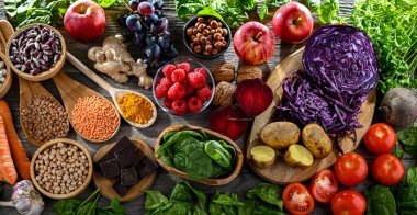 Antioksidan açısından zengin gıdalar. Sağlıklı beslenme