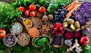 Antioksidan açısından zengin gıdalar. Sağlıklı beslenme