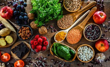 Antioksidan açısından zengin gıdalar. Sağlıklı beslenme