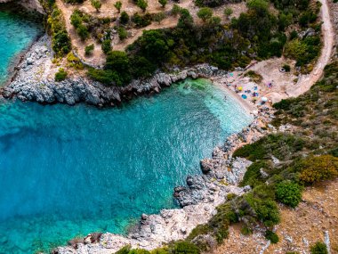 Climati beach, on the coast of Zakynthos, Greece. clipart