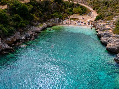 Climati beach, on the coast of Zakynthos, Greece. clipart