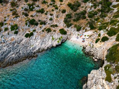 Kremidi Sahili, Zakynthos, Yunanistan.
