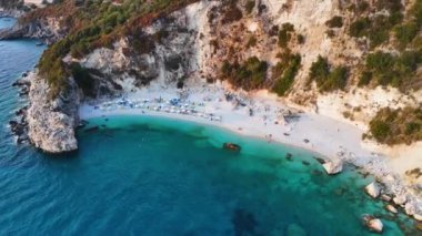 Agiofili Sahili, Lefkada kıyısı, Yunanistan 'ın İyon Adaları