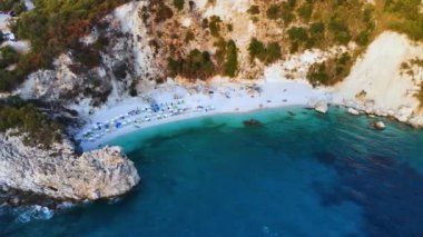 Agiofili Sahili, Lefkada kıyısı, Yunanistan 'ın İyon Adaları