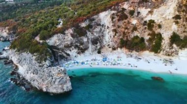 Agiofili Sahili, Lefkada kıyısı, Yunanistan 'ın İyon Adaları