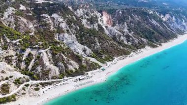 Gialos Sahili, Lefkada kıyısı, Yunanistan 'ın İyon Adaları