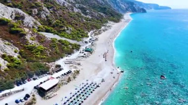 Gialos Sahili, Lefkada kıyısı, Yunanistan 'ın İyon Adaları