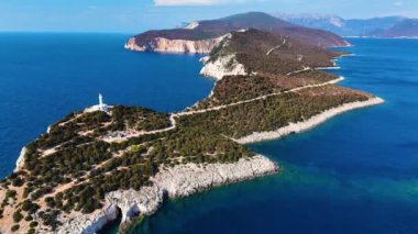 Lefkatas Burnu Deniz feneri, Lefkada Adası, Yunanistan.