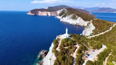 Lefkatas Burnu Deniz feneri, Lefkada Adası, Yunanistan.