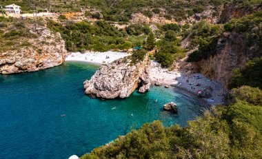 Foneas beach, in the regional unit of Messenia on southern Peloponnese, Greece. clipart