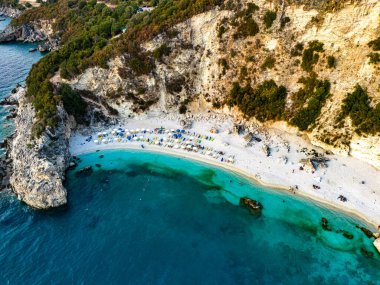 Agiofili Sahili, Lefkada kıyısı, Yunanistan 'ın İyon Adaları