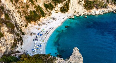 Agiofili Sahili, Lefkada kıyısı, Yunanistan 'ın İyon Adaları