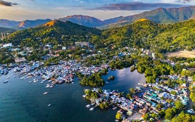 Filipinler 'in Palawan eyaletindeki Coron şehri..