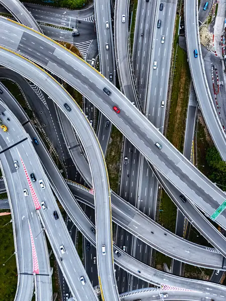Kuala Lumpur, Malezya yakınlarındaki Petaling Jaya 'da spagetti kavşağı.