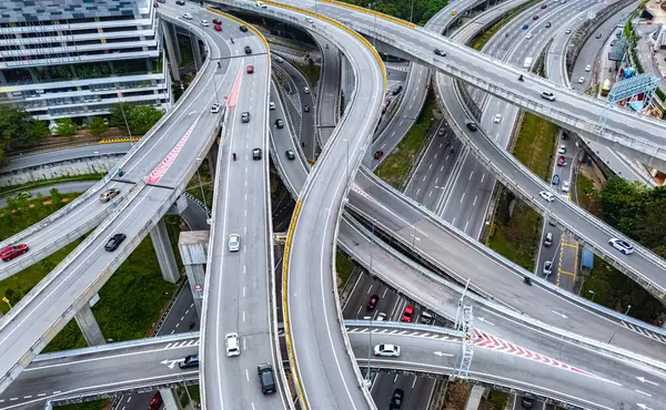 Kuala Lumpur, Malezya yakınlarındaki Petaling Jaya 'da spagetti kavşağı.
