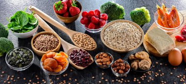 Gıda ürünleri zengin demir kaynakları.