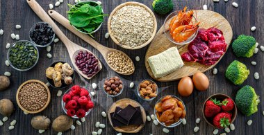 Gıda ürünleri zengin demir kaynakları.