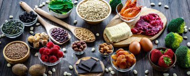 Gıda ürünleri zengin demir kaynakları.