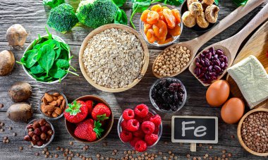 Gıda ürünleri zengin demir kaynakları.