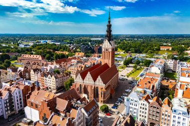 Elblag 'ın Ilık-Masurian Voyvoda hava görüntüsü, Polonya
