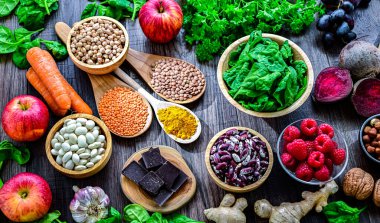 Antioksidan açısından zengin gıdalar. Sağlıklı beslenme