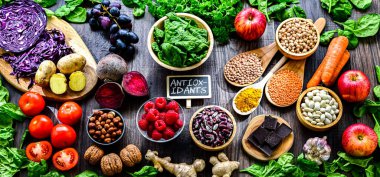 Antioksidan açısından zengin gıdalar. Sağlıklı beslenme