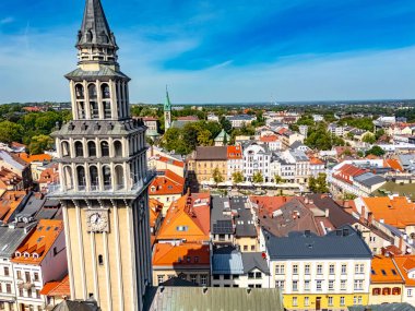 Polonya 'nın Silezya Voyvodalığındaki Bielsko Biala kasabasının manzarası.