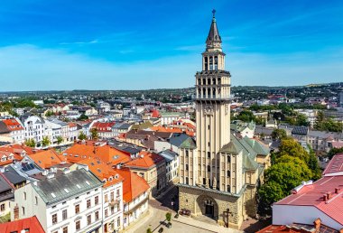 Polonya 'nın Silezya Voyvodalığındaki Bielsko Biala kasabasının manzarası.