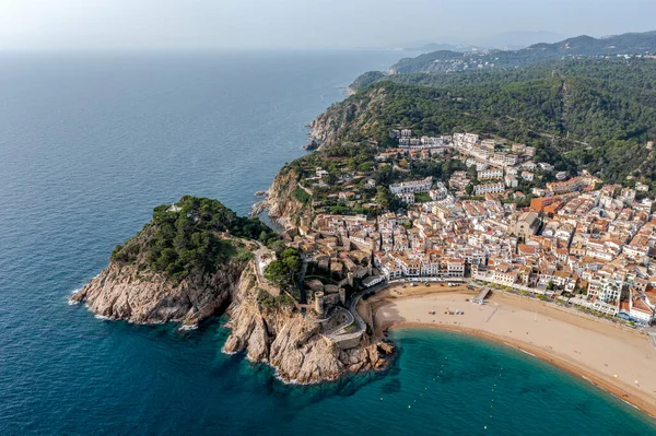 Popular Village Tossa Mar Costa Brava Catalonia Mediterranean Sea Spain — Stock Photo, Image
