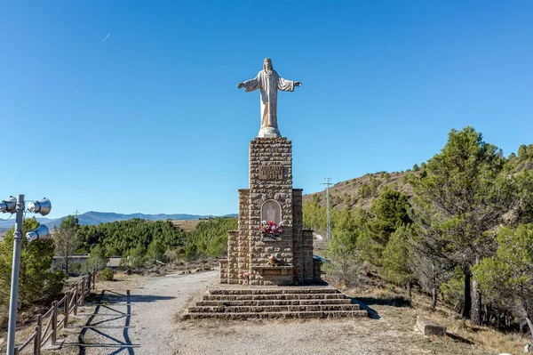 Sanguesa Hiszpania Listopada 2022 1945 Roku Najświętsze Serce Jezusa Zostało — Zdjęcie stockowe