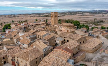 İspanya 'nın Layana nüfusu, Beş Villanın bölgesi, Ejea de los Caballeros, Zaragoza, Aragon Özerk Topluluğuna ait.