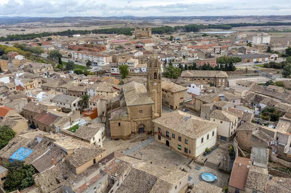 Sadaba Daki Santa Maria Kilisesi Zaragoza Ili Spanya Daki Aragon — Stok fotoğraf