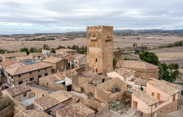 Layana Bevölkerung Von Spanien Region Der Fünf Villen Die Ejea — Stockfoto