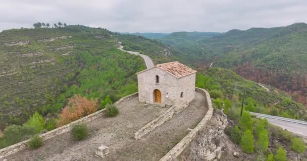 Santa Magdalena Talamanca Spanya Şapeli Orjinalinin Yüzyıldan Kalma Restorasyonu Geleneksel — Stok video