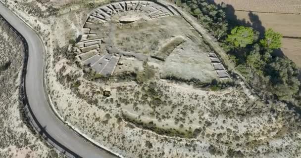 Iberian Site Estinclells 3Rd Century Verdu Formed Defensive Elements Moat — Stock Video