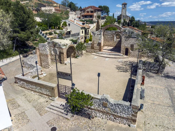 Ruinerna Kyrkan San Pedro Den Medeltida Staden Hita Guadalajara Spanien — Stockfoto