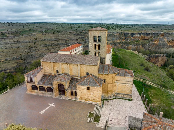 Santuario Fachada Nuestra Señora Peña Provincia Sepulveda Segovia España — Foto de Stock