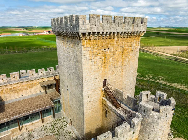 Замок Вілалонсо Середньовічний Замок Який Зберігає Свій Інтер Його Високі — стокове фото