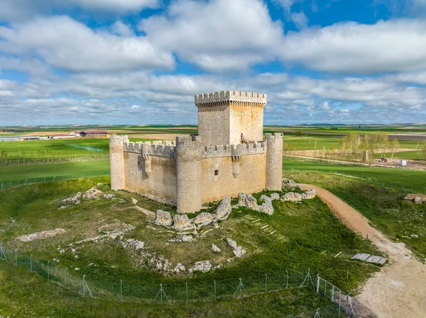 Замок Villalonso Середньовічний Замок Зберігши Свій Інтер Високий Захисними Стінами — стокове фото