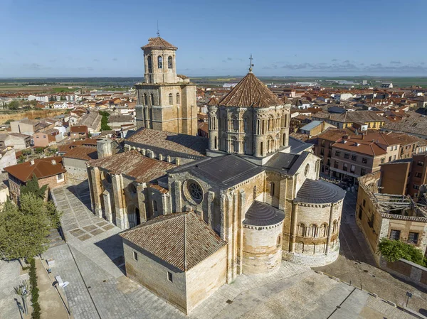 Luchtfoto Van Collegiale Kerk Van Santa Maria Mayor Stad Toro — Stockfoto