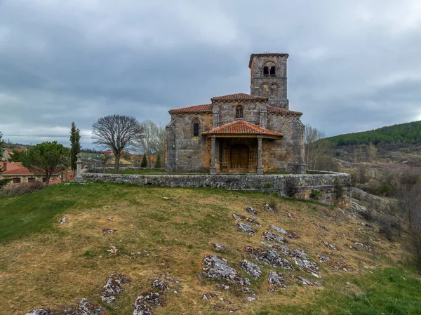 Kościół San Martin Obispo Jaramillo Quemado Piękne Miasto Hiszpanii Należące — Zdjęcie stockowe