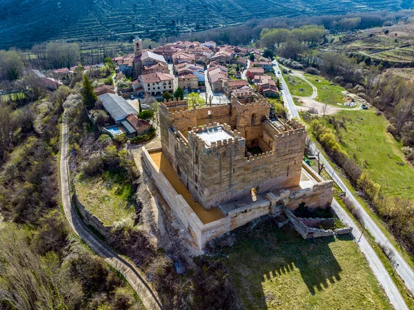 Vue Aérienne Panoramique Yanguas Ville Soria Province Espagne — Photo