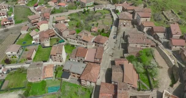 Вид Воздуха Красивый Город Винья Гра Абахо Испании Провинцию Риоха — стоковое видео