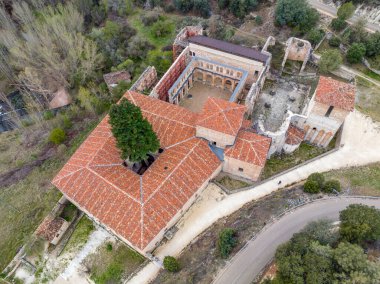 Covarrubias Burgos İspanya 'daki San Pedro de Arlanza Manastırı