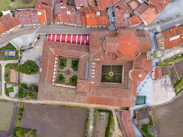 Benediktinský Klášter Santo Domingo Silos Kastilie Leon Španělsko View Letecký — Stock fotografie