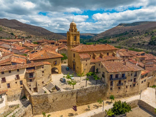 Mirambel Teruel Farní Kostel Santa Margarita Španělsko — Stock fotografie
